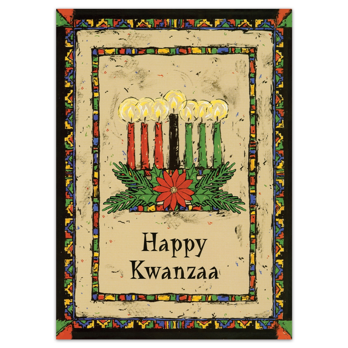 Kwanzaa Glow Holiday Cards