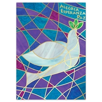 Stained Glass Dove - Spanish Holiday Cards - NWF61339-BUNDLE