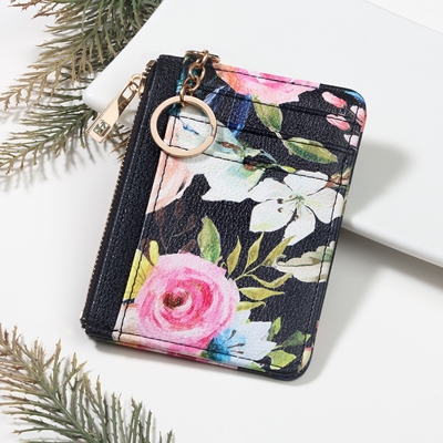 Floral Keychain Security Wallet
