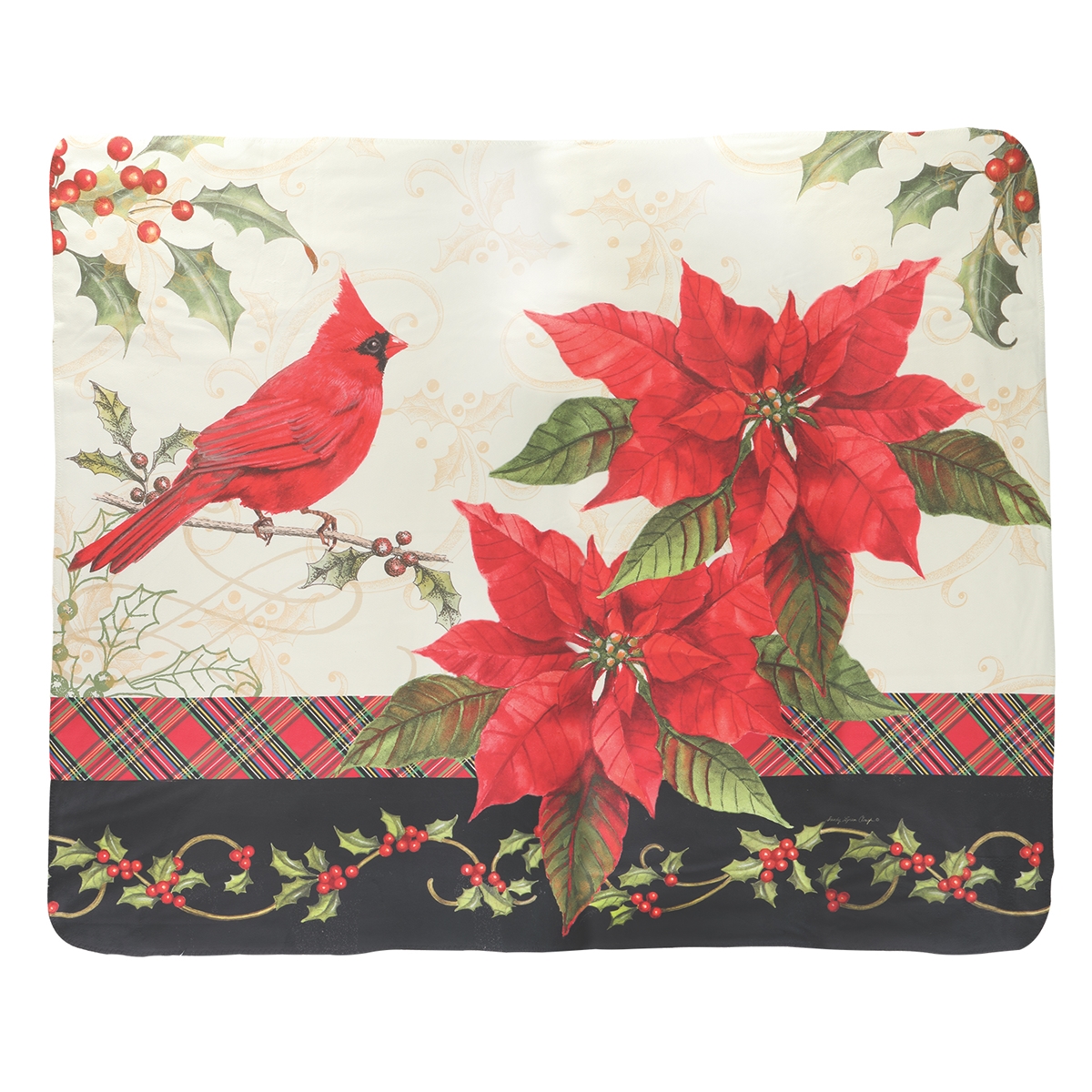 Christmas Cardinals Throw