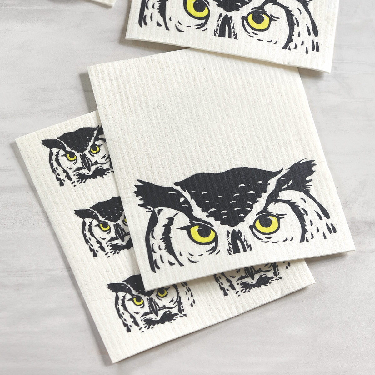 Peeking Owl Dish Cloth Set