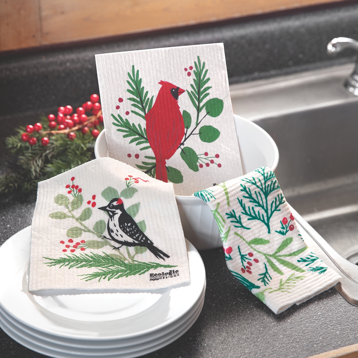 Holiday Dish Cloth Set