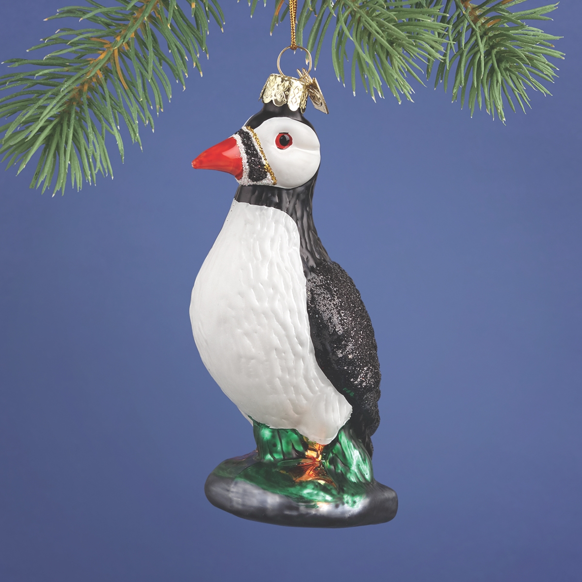 Puffin Glass Ornament