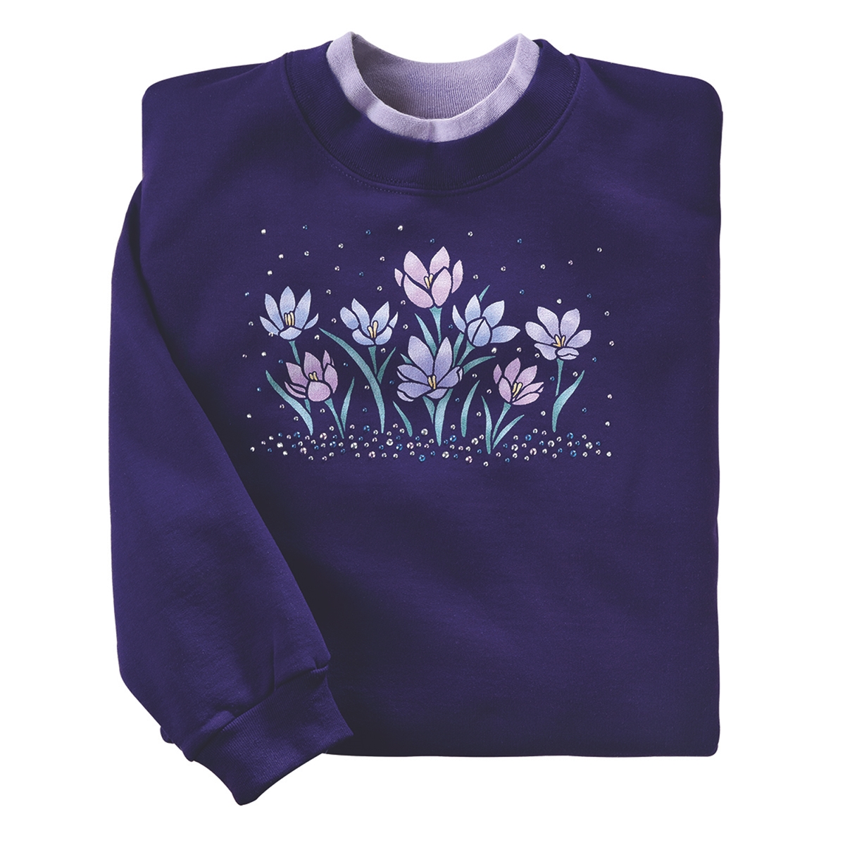 Shimmering Crocus Pullover