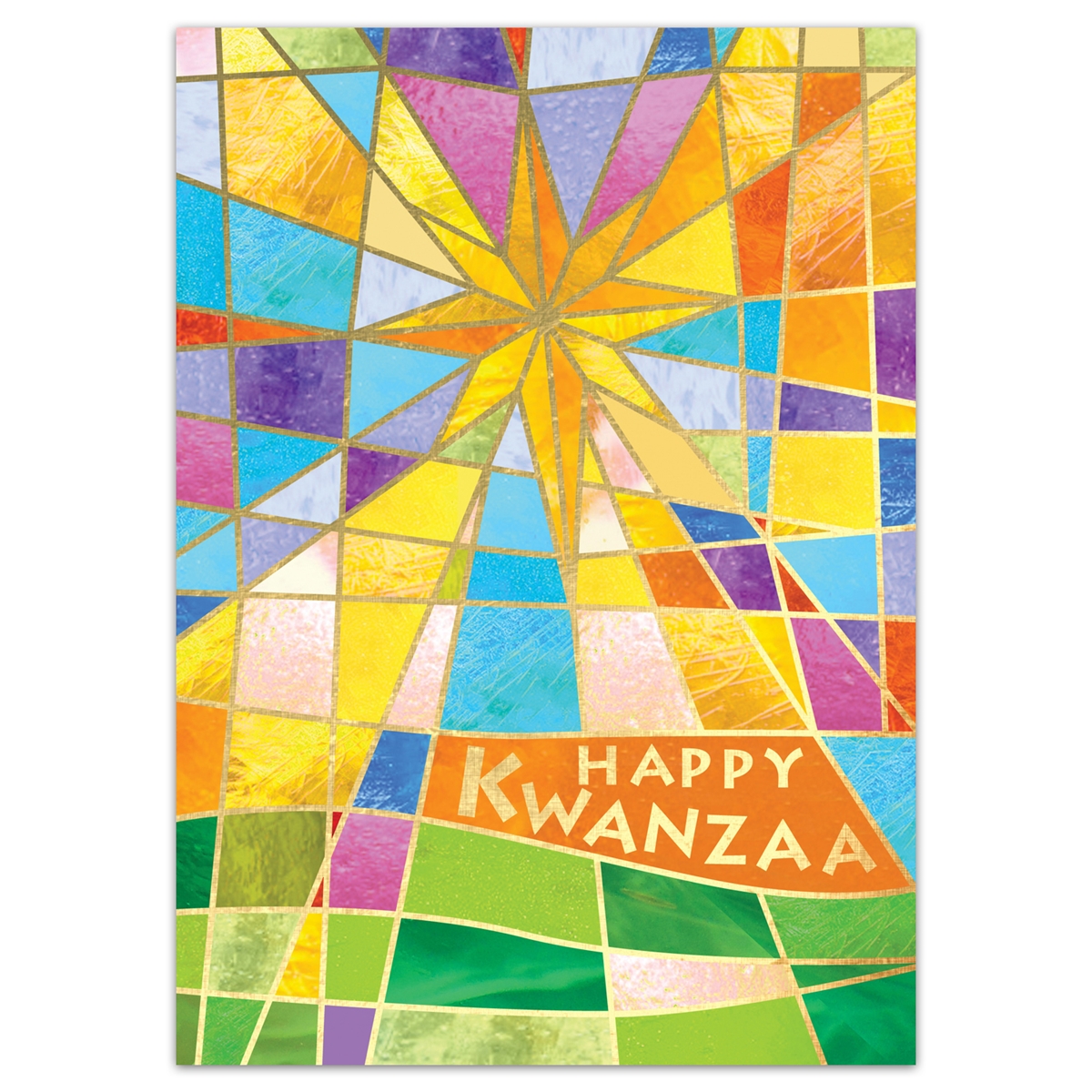 Stained Glass Star Kwanzaa