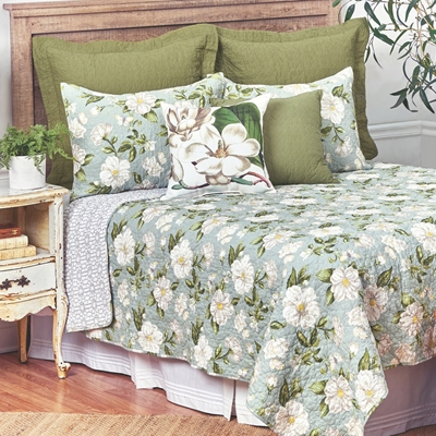 Magnolia Garden Quilted Comforter Set