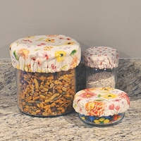 Cottage Floral Lid Covers