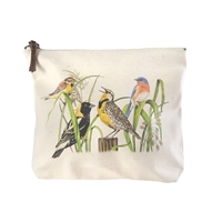 Colorful Birds Zippered Pouch