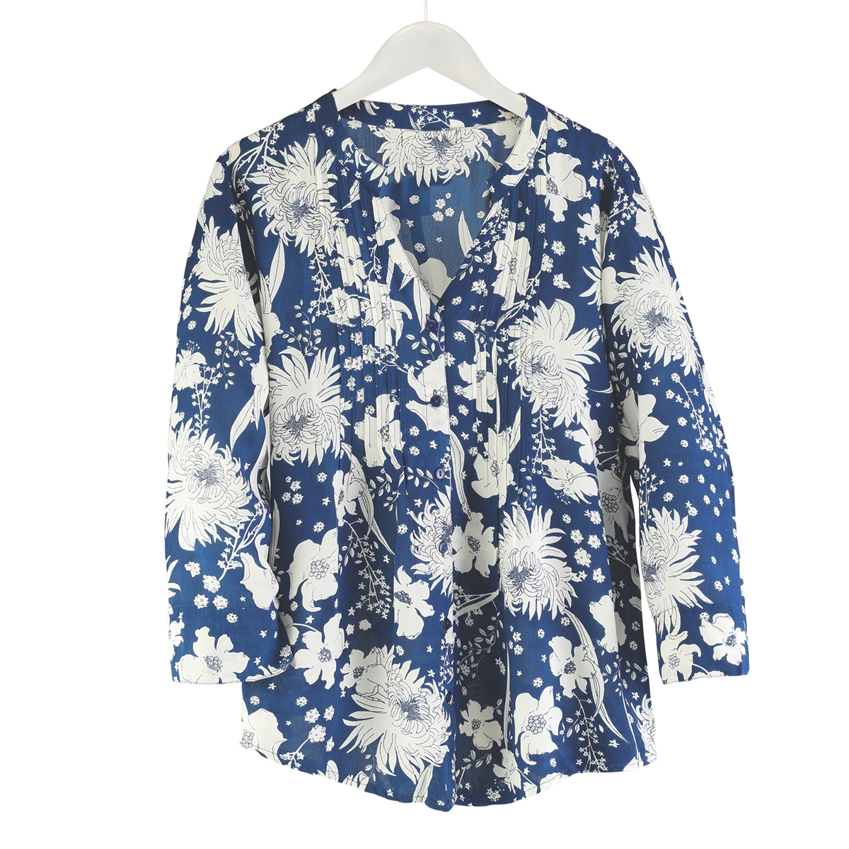 Blue Floral Tunic