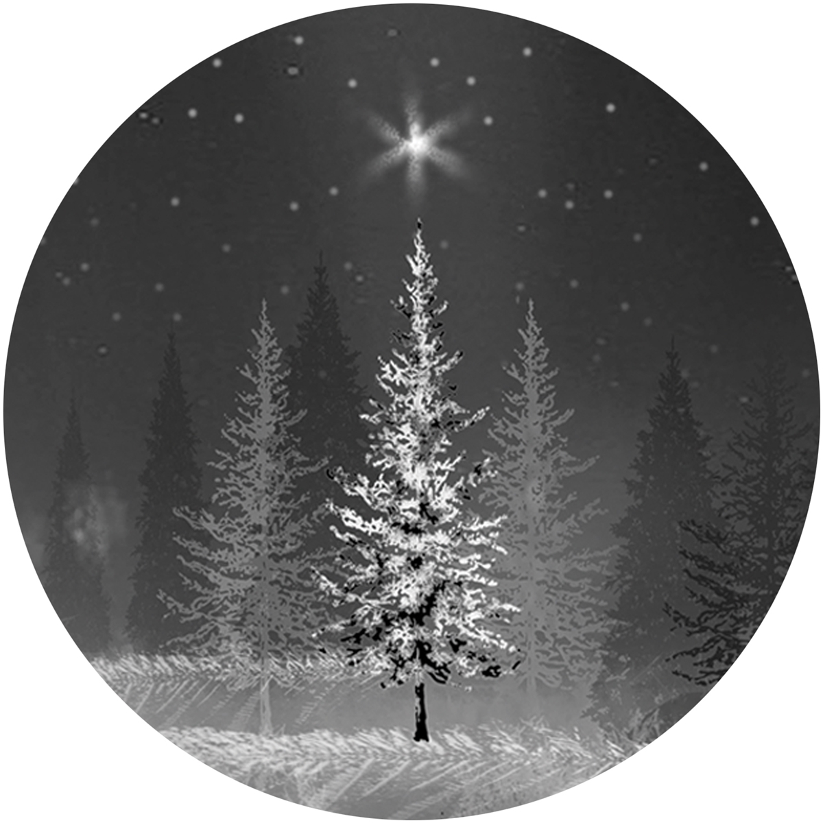 Starry Treeline Envelope Seal