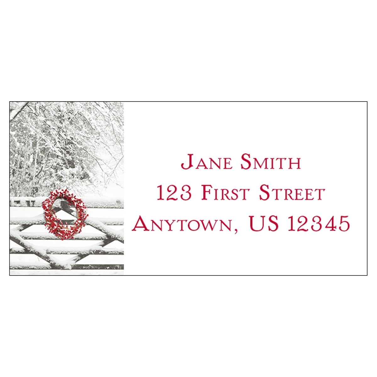 Snowy Gate Address Label