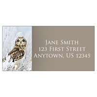 Short-Eared Owl Address Label