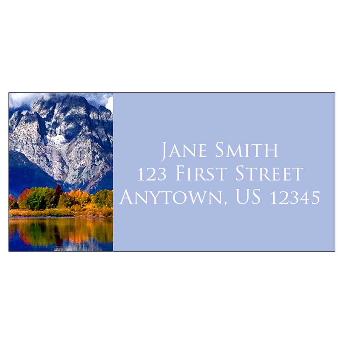 Mount Moran, Grand Teton Address Label