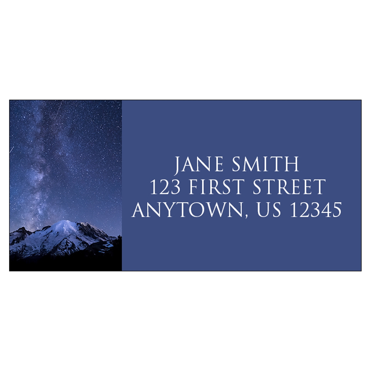 Shooting Stars over Mount Rainier Address Label