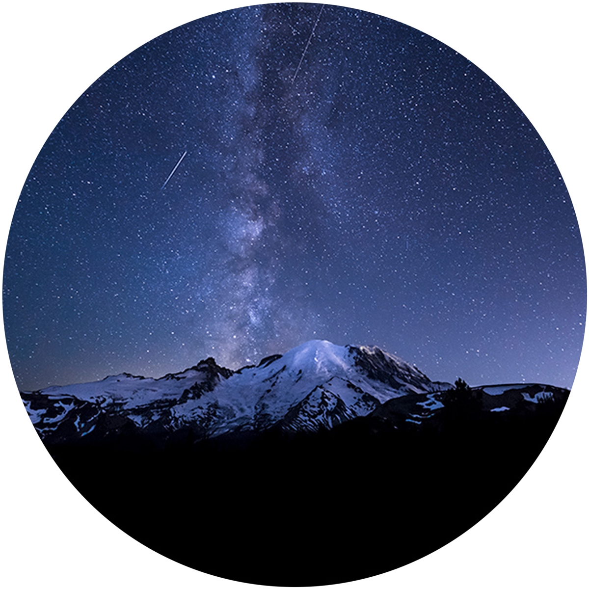 Shooting Stars over Mount Rainier Envelope Seal