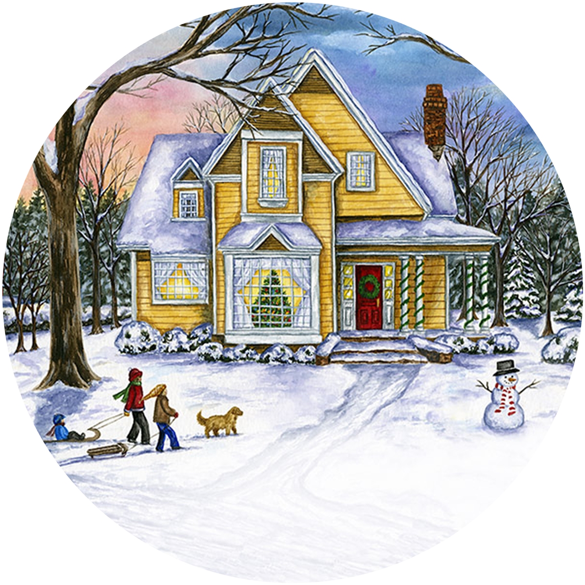 Christmas Traditions Envelope Seal