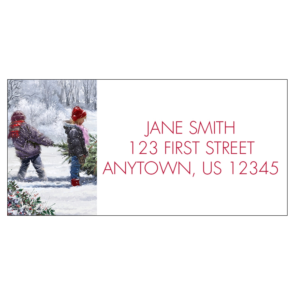 Winter Work Address Label