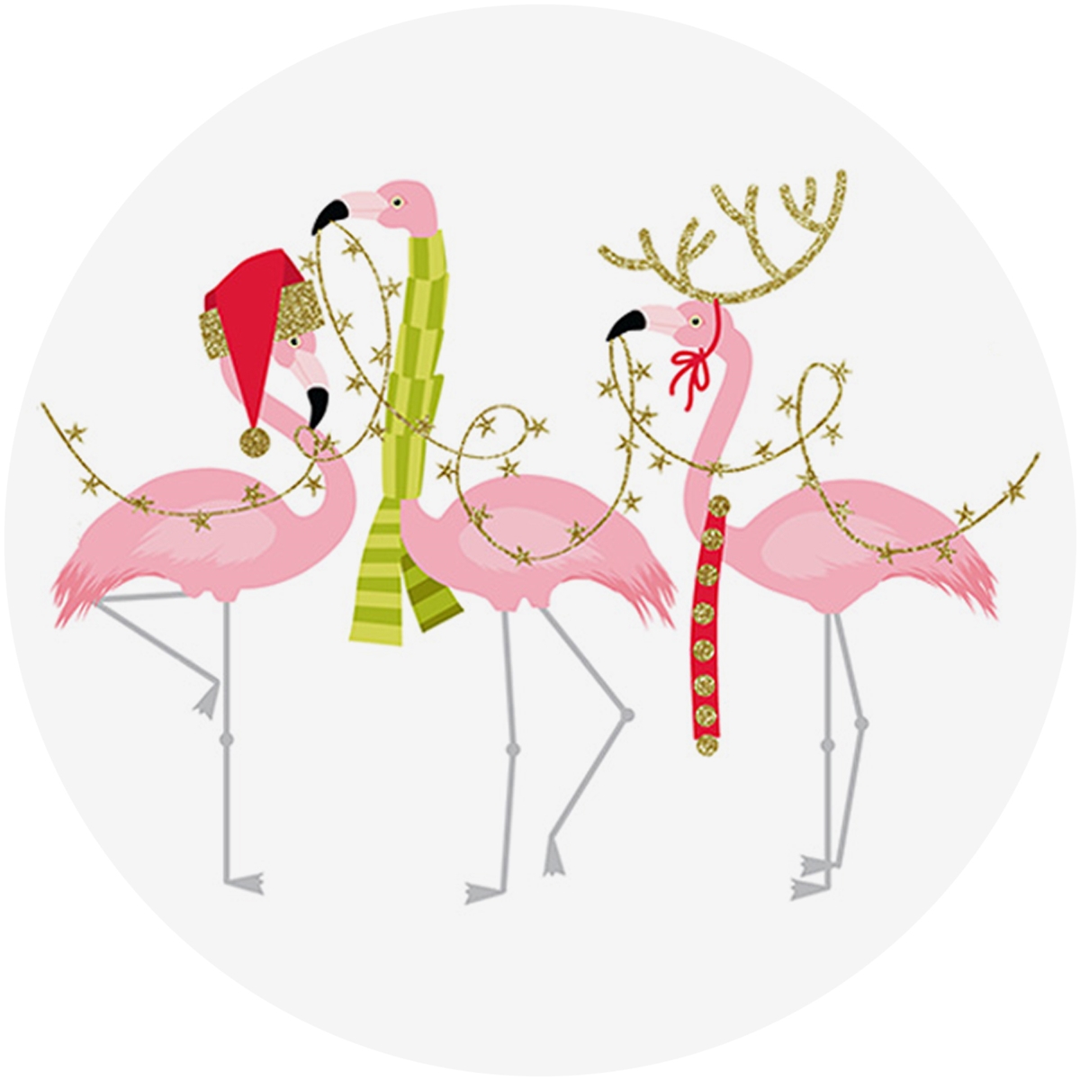 Fashionista Flamingos Envelope Seal