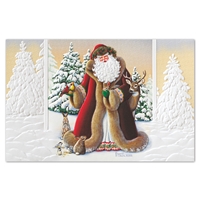 Woodland Santa Holiday Cards