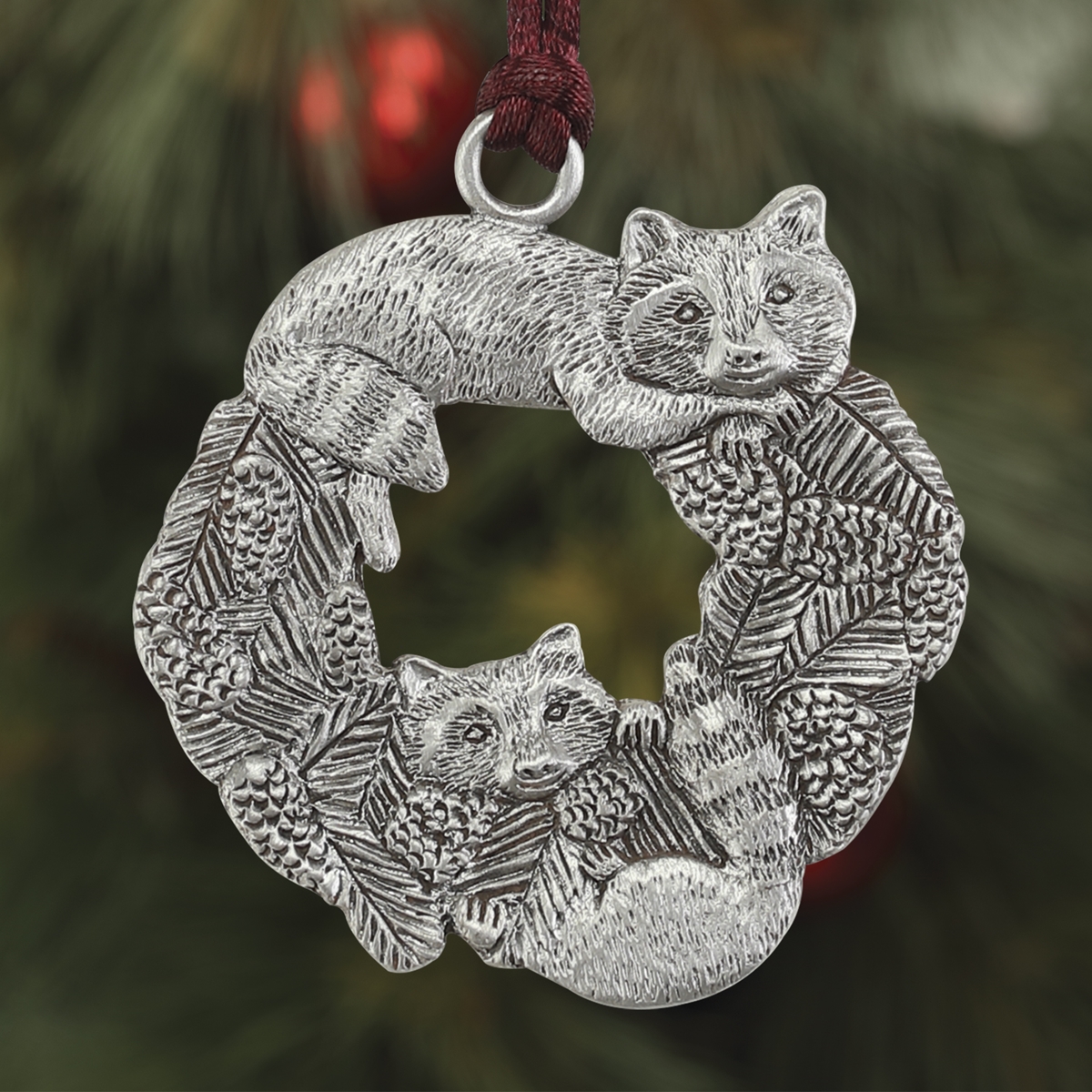Raccoons Plant a Tree Ornament