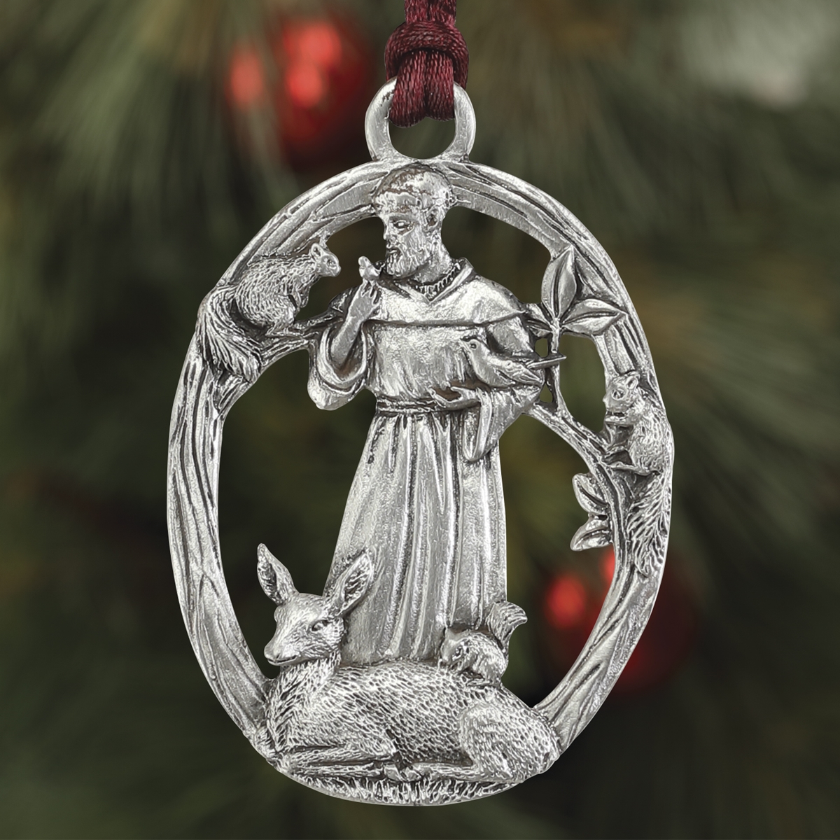St Francis Plant a Tree Ornament