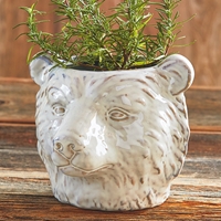 Bear Stoneware Planter - 490022