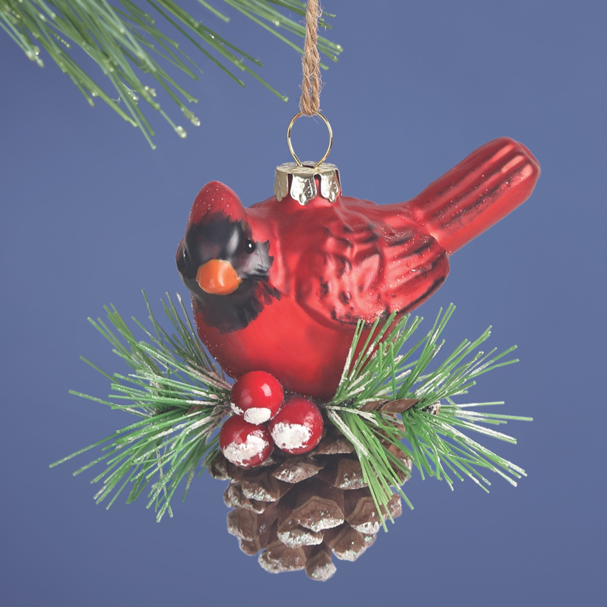 Cardinal Glass Ornament