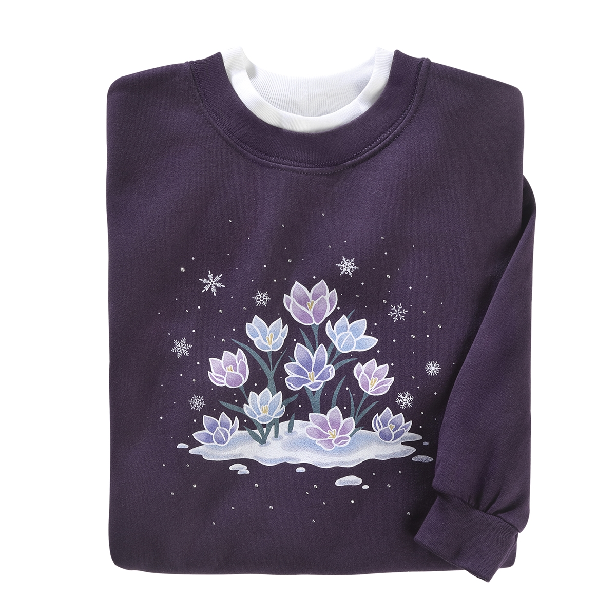 Winter Blooms Pullover