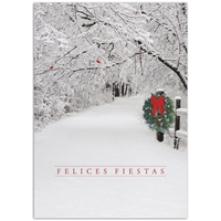 Snowy Lane - Spanish Holiday Cards