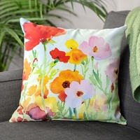 Floral Watercolor Pillow - 400125