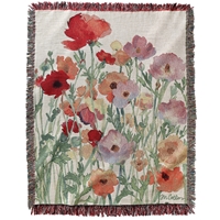 Floral Watercolor Throw - 430040