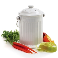 White Countertop Compost Bin - 449094