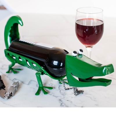 Alligator Wine Bottle Holder