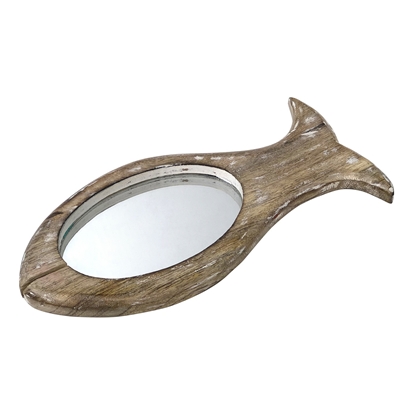 Wooden Fish Mirror