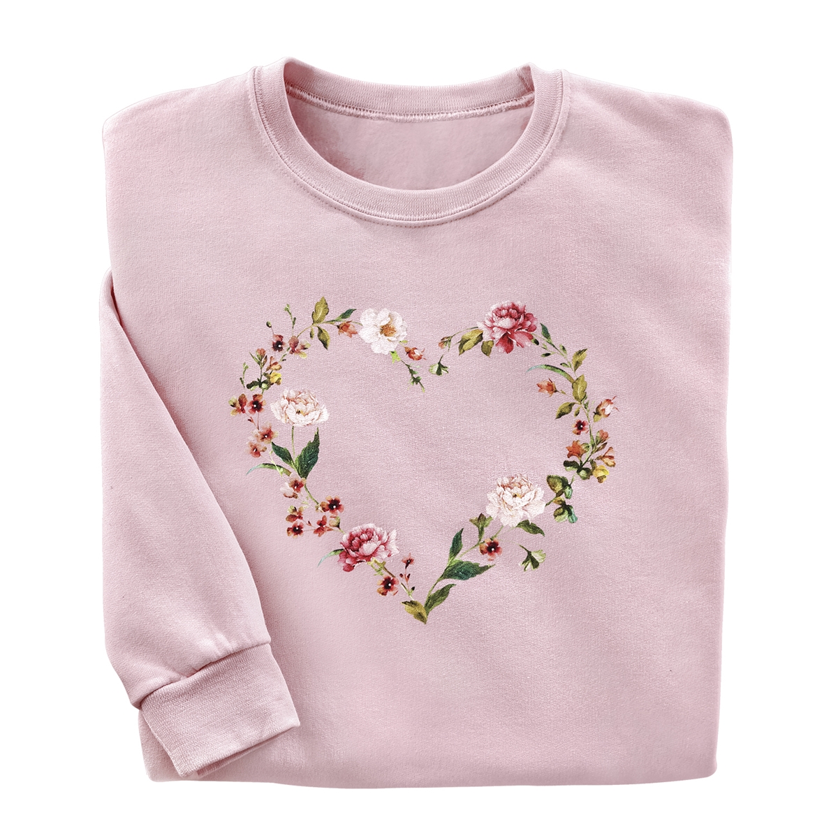 Floral Heart Pullover