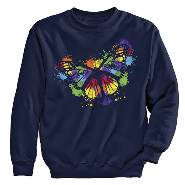 Alternate view: of Splatter Butterfly Pullover