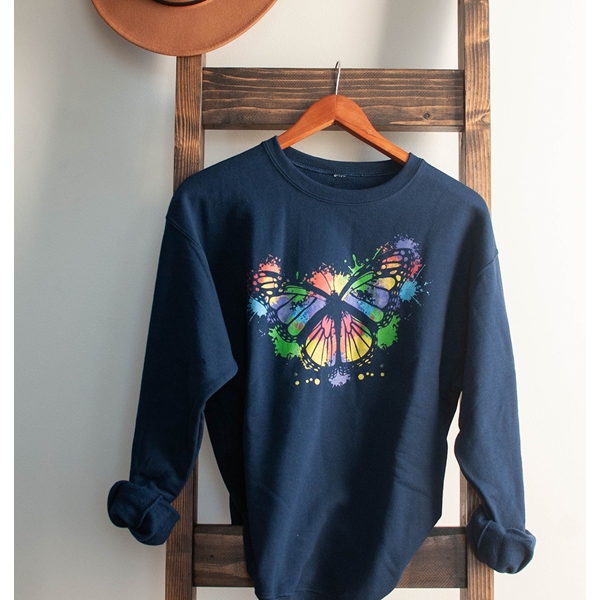 Alternate view:Lifestyle of Splatter Butterfly Pullover