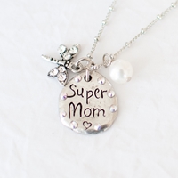 Super Mom Dragonfly Necklace