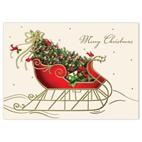 Vintage Sleigh Holiday Cards
