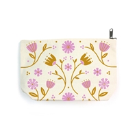 Nordic Floral Pouch - Periwinkle