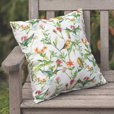 Hummingbird Outdoor Pillow
