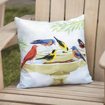 Songbird Splash Pillow