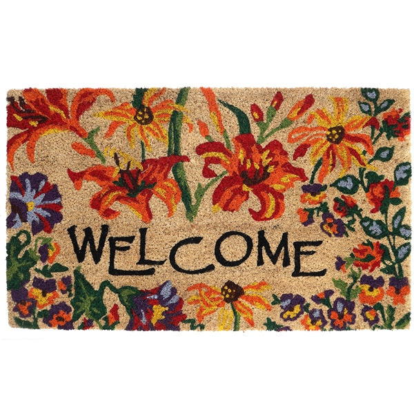 Alternate view: of Summer Bouquet Doormat