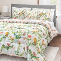 Hummingbird Quilted Comforter Set - 439008