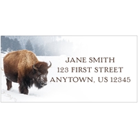 Yellowstone Bison Address Label