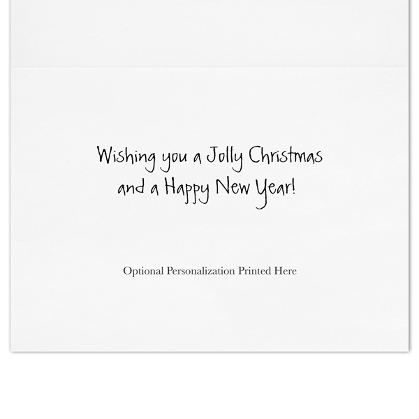 Alternate view:ALT3 of Birch Forest Snowman and Songbirds Holiday Cards