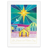 Stained Glass Bethlehem Holiday Cards