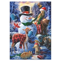 Nature Snowman Holiday Cards