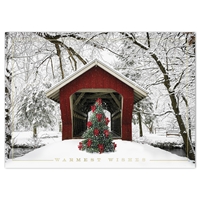 Winter Covered Bridge Holiday Cards