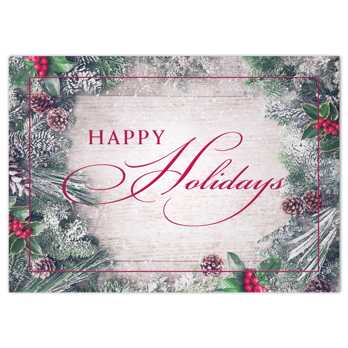 Berries, Holly and Shrubs Holiday Cards